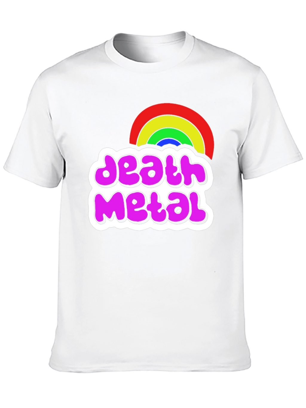 Death Metal Rainbow Graphic T-Shirt