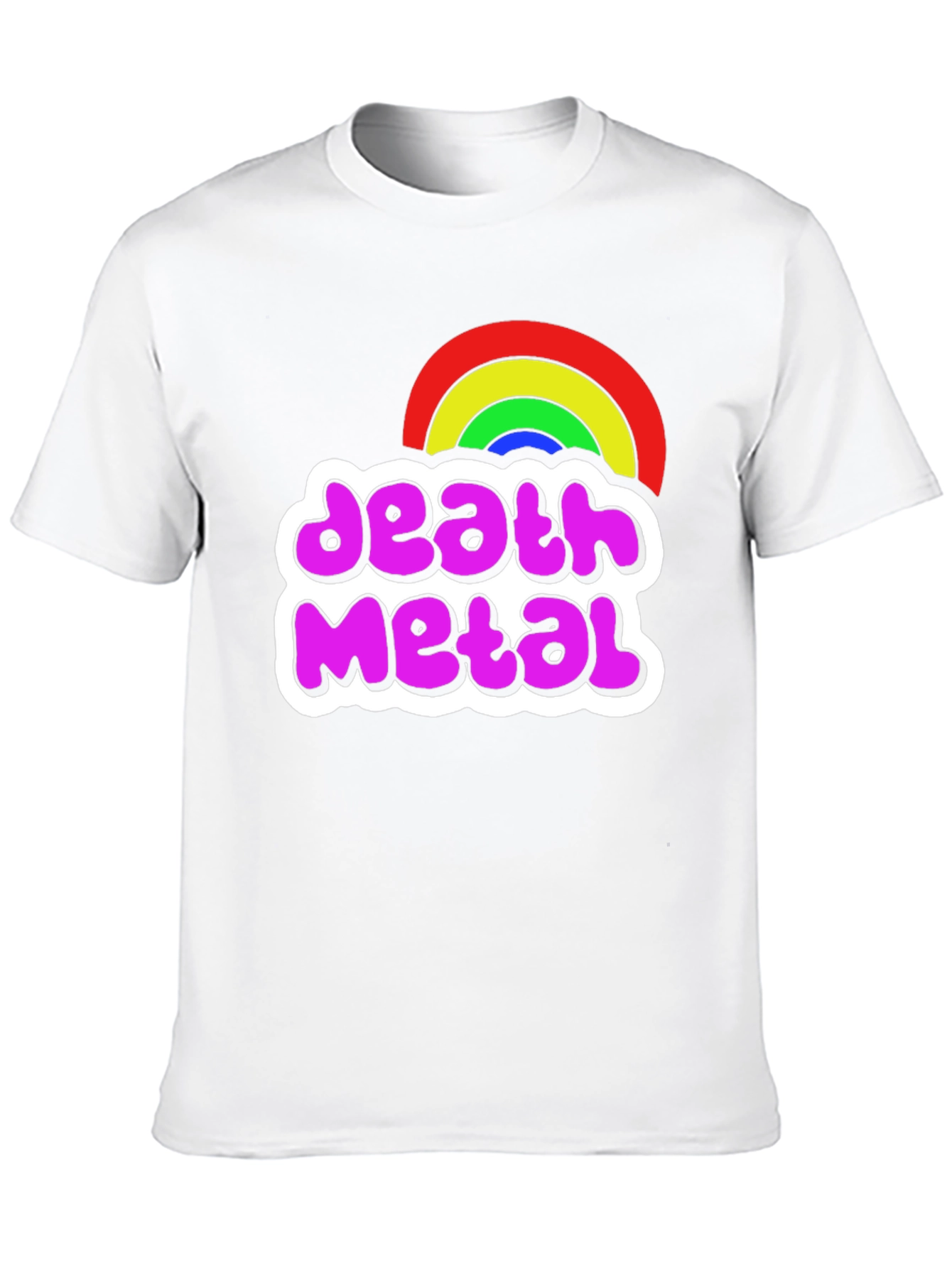 Death Metal Rainbow Graphic T-Shirt