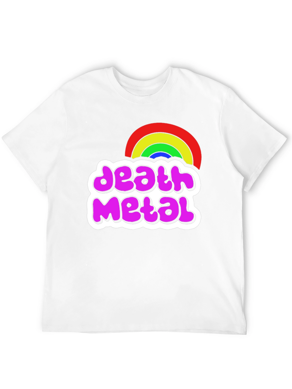 Death Metal Rainbow Graphic T-Shirt