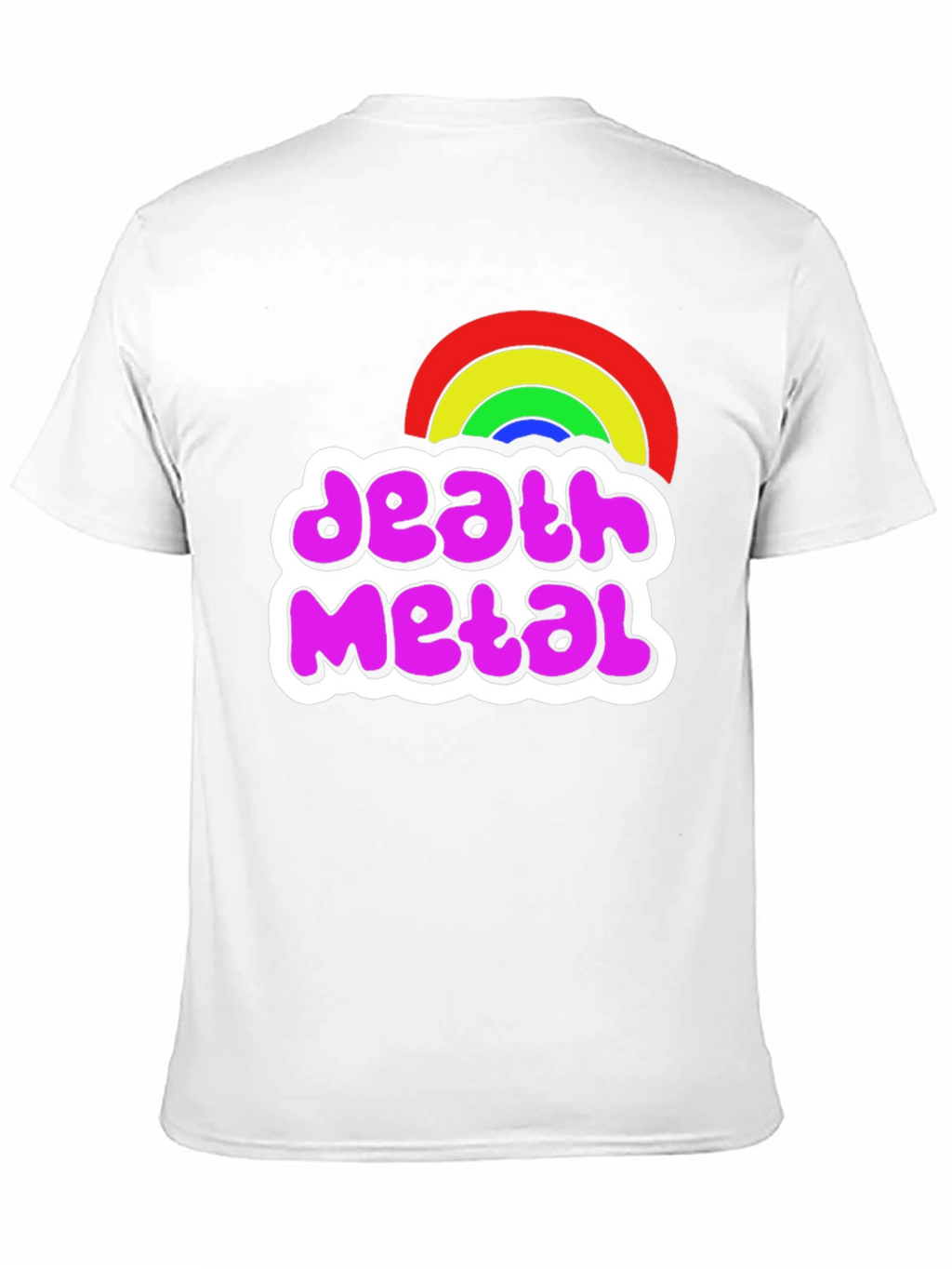 Death Metal Rainbow Graphic T-Shirt