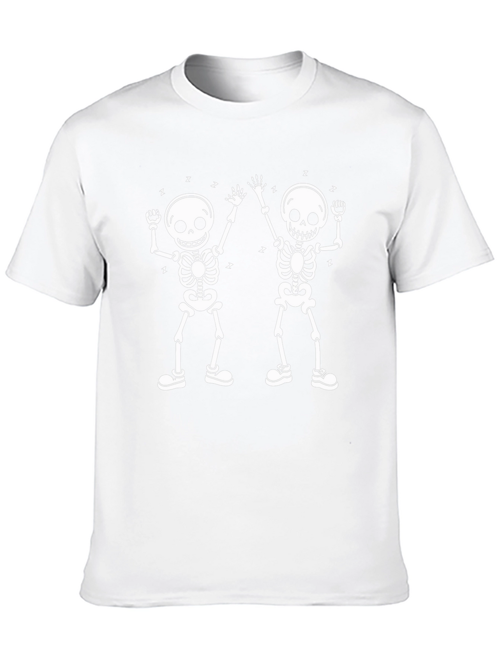 Dancing Skeletons Graphic Tee - Black