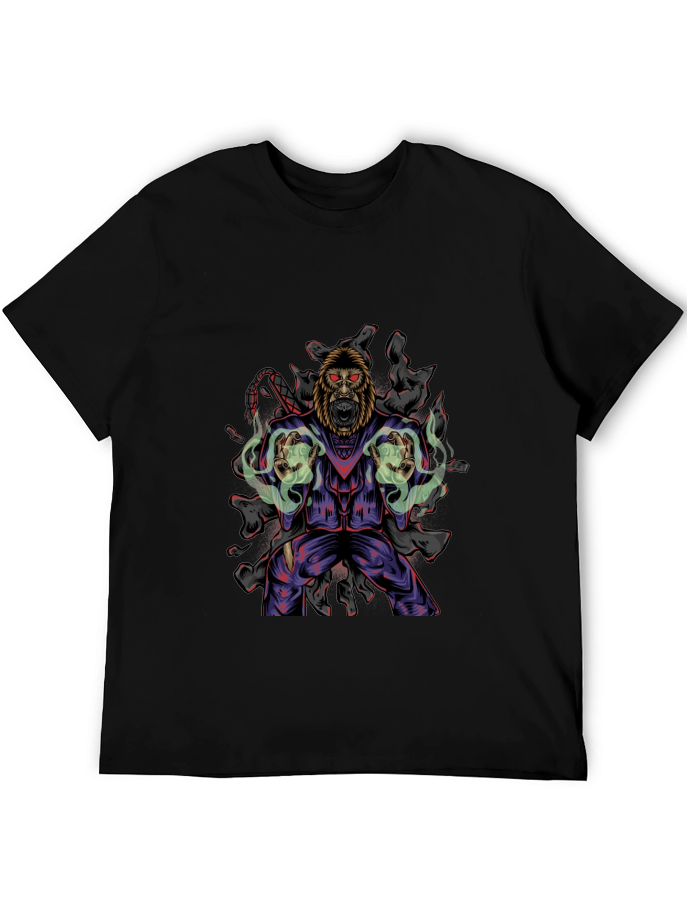 Gorilla Wizard Graphic Black T-Shirt