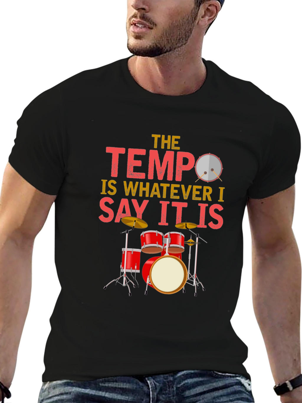 The Tempo Drummer T-Shirt: Music Lover Tee