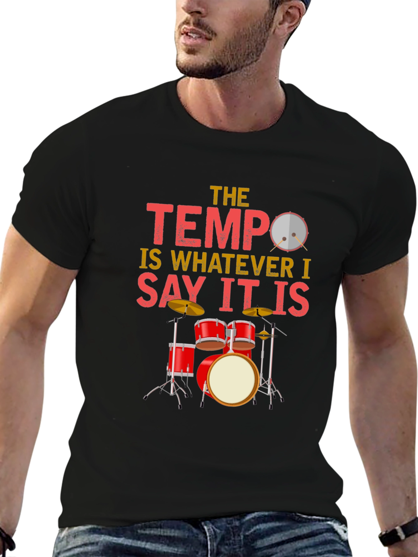 The Tempo Drummer T-Shirt: Music Lover Tee