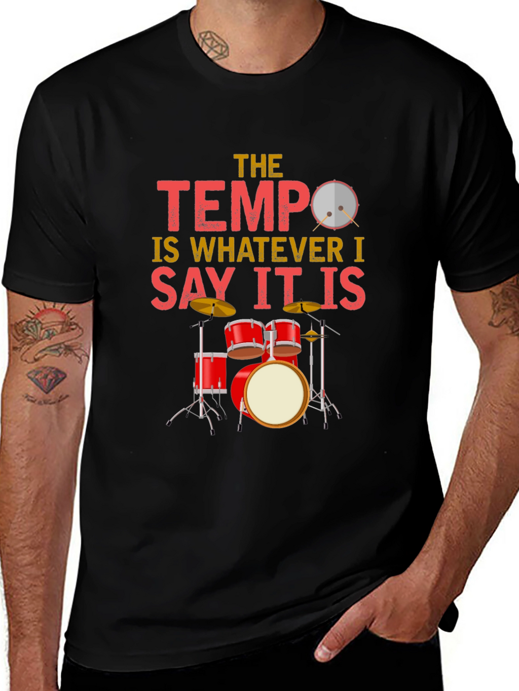 The Tempo Drummer T-Shirt: Music Lover Tee