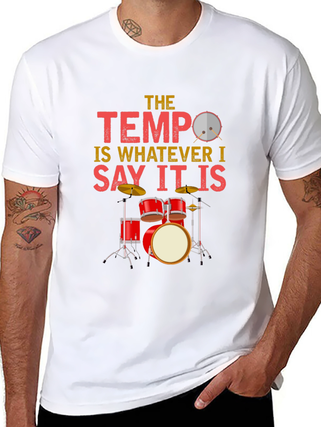 The Tempo Drummer T-Shirt: Music Lover Tee