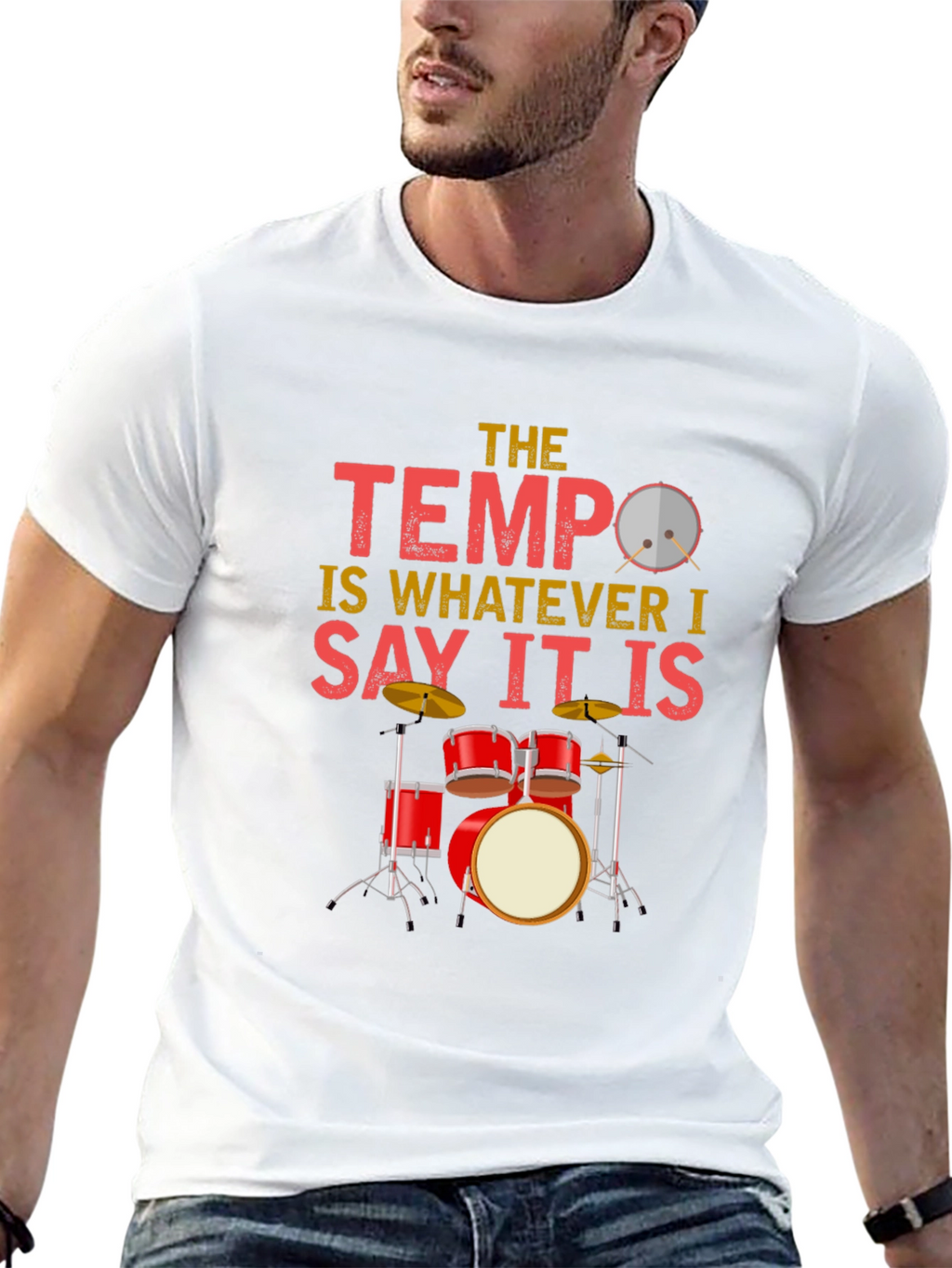The Tempo Drummer T-Shirt: Music Lover Tee