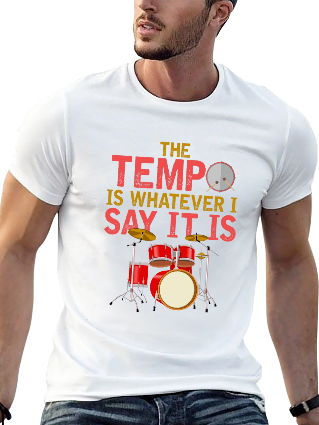 The Tempo Drummer T-Shirt: Music Lover Tee