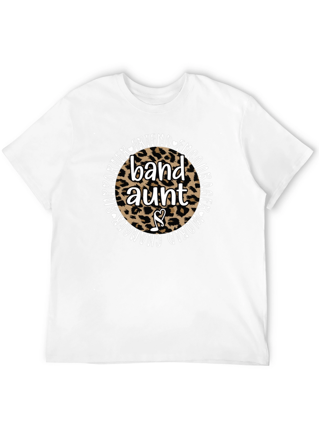 Band Aunt Leopard Print Graphic Tee