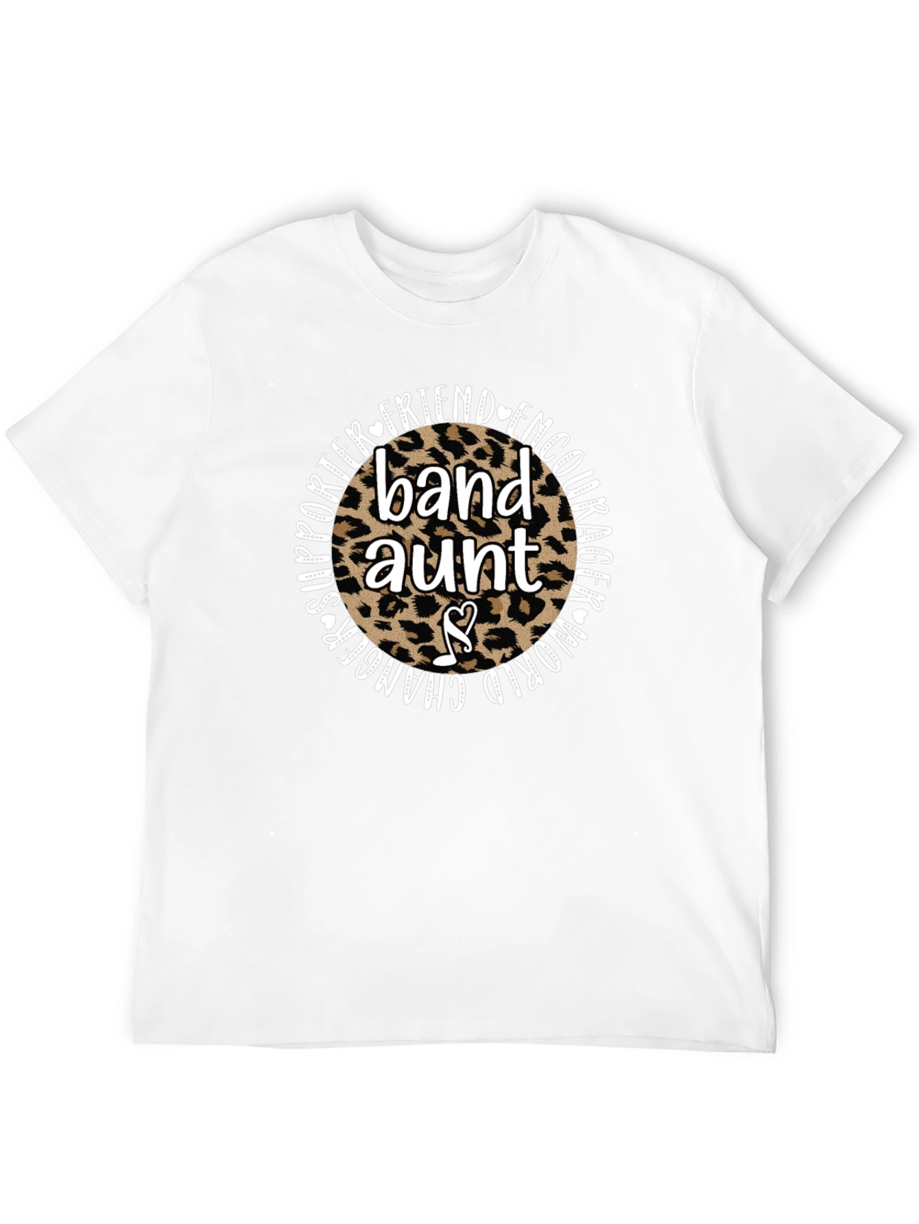 Band Aunt Leopard Print Graphic Tee