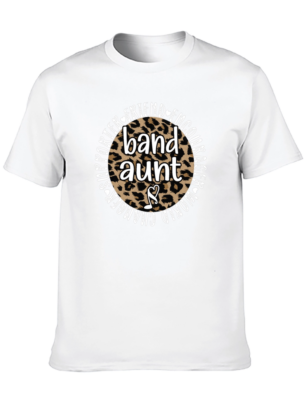 Band Aunt Leopard Print Graphic Tee