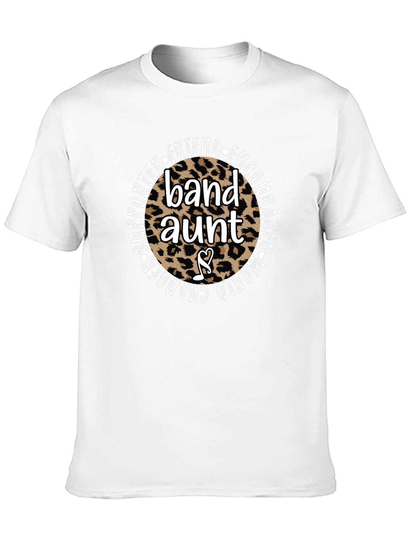 Band Aunt Leopard Print Graphic Tee