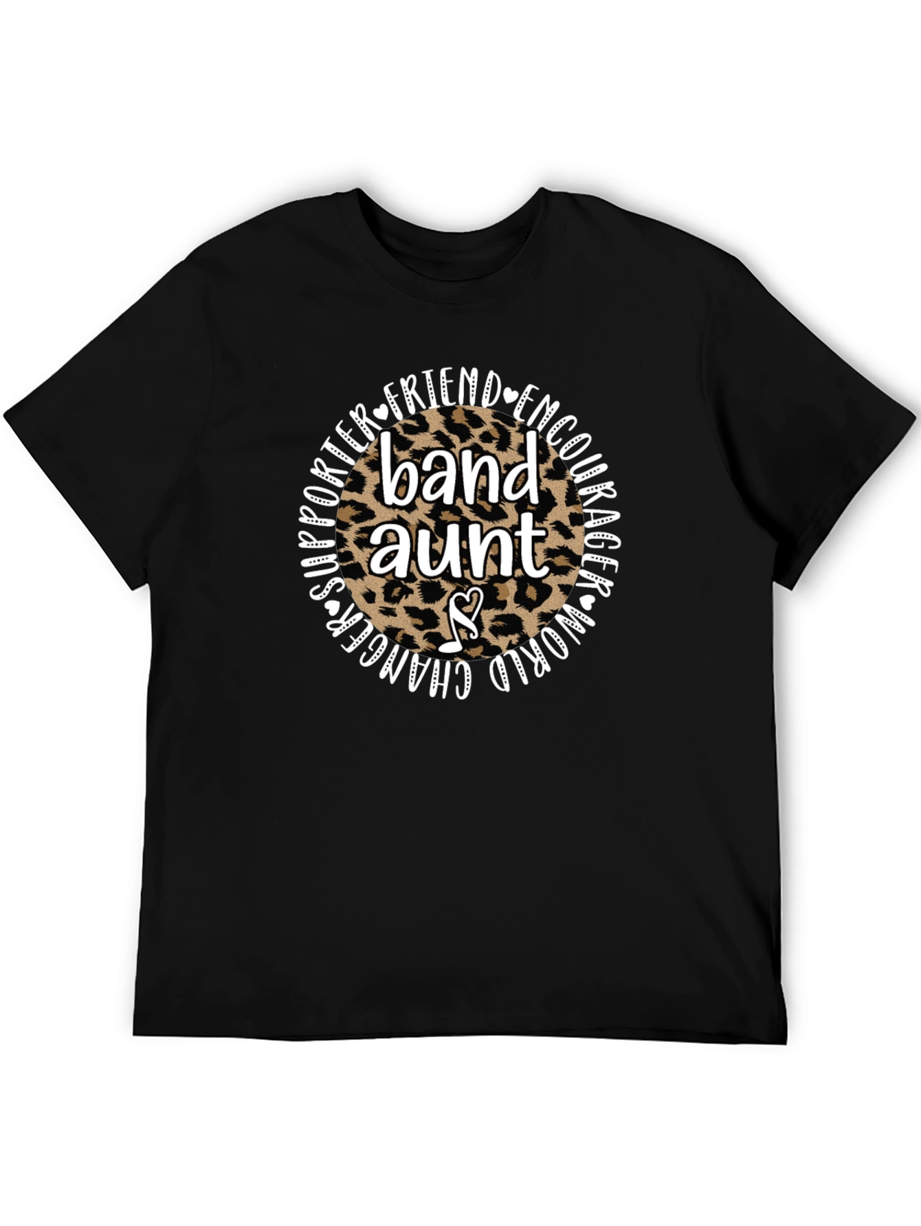 Band Aunt Leopard Print Graphic Tee