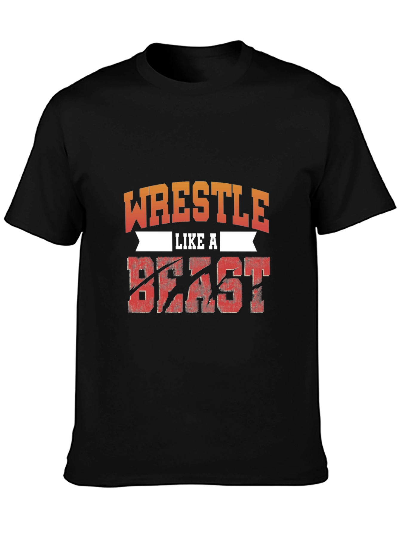 Wrestle Like A Beast T-Shirt - Black