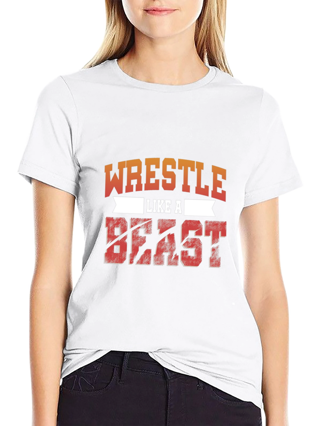 Wrestle Like A Beast T-Shirt - Black