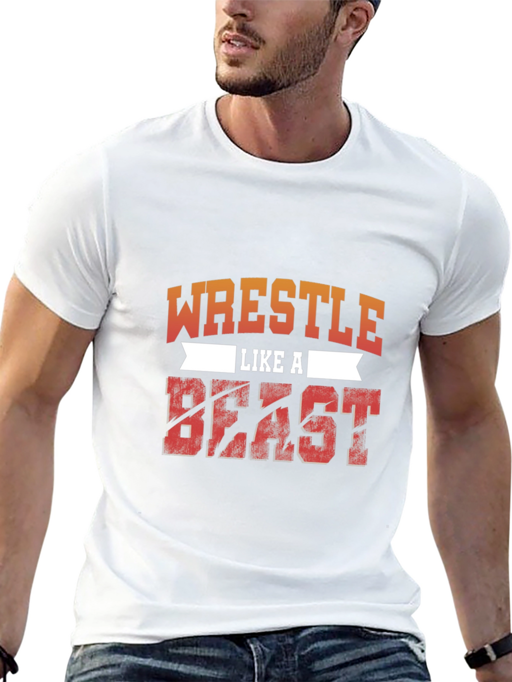 Wrestle Like A Beast T-Shirt - Black