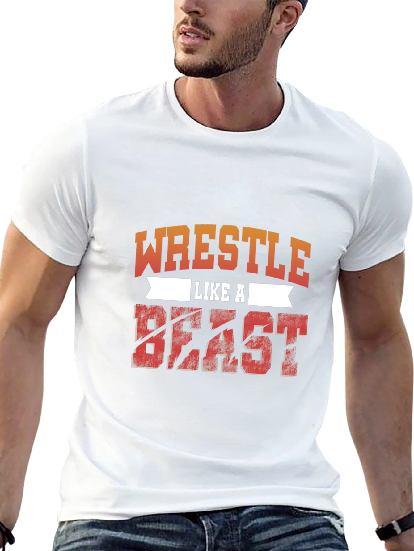 Wrestle Like A Beast T-Shirt - Black