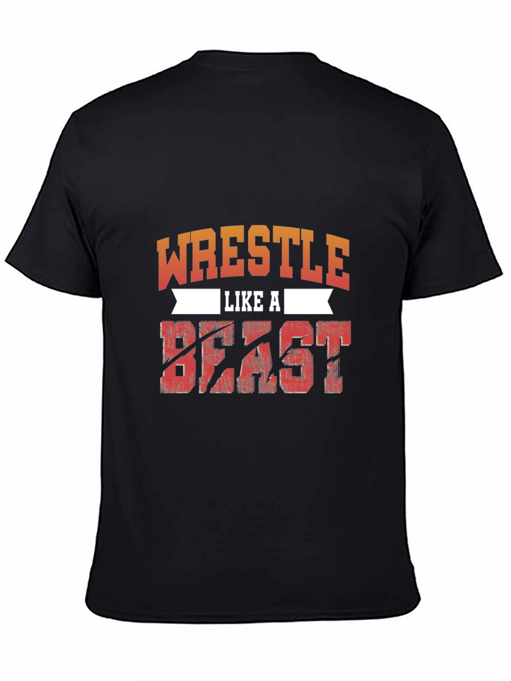 Wrestle Like A Beast T-Shirt - Black