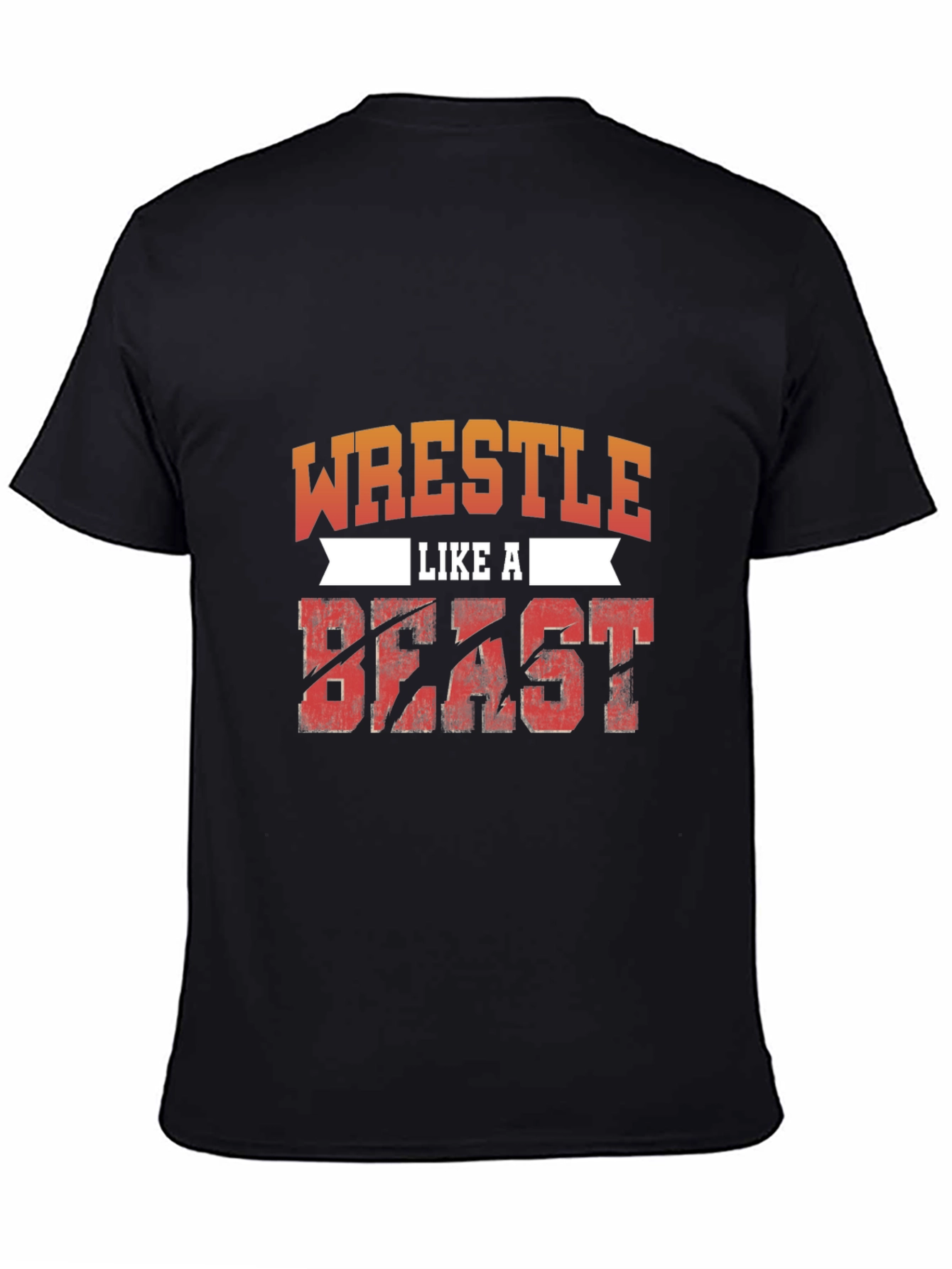 Wrestle Like A Beast T-Shirt - Black