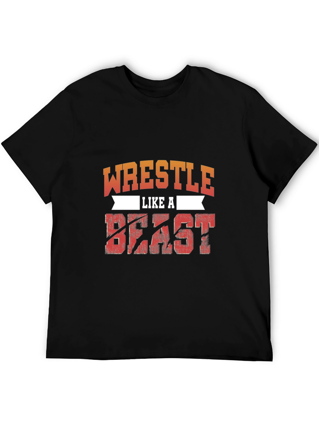 Wrestle Like A Beast T-Shirt - Black