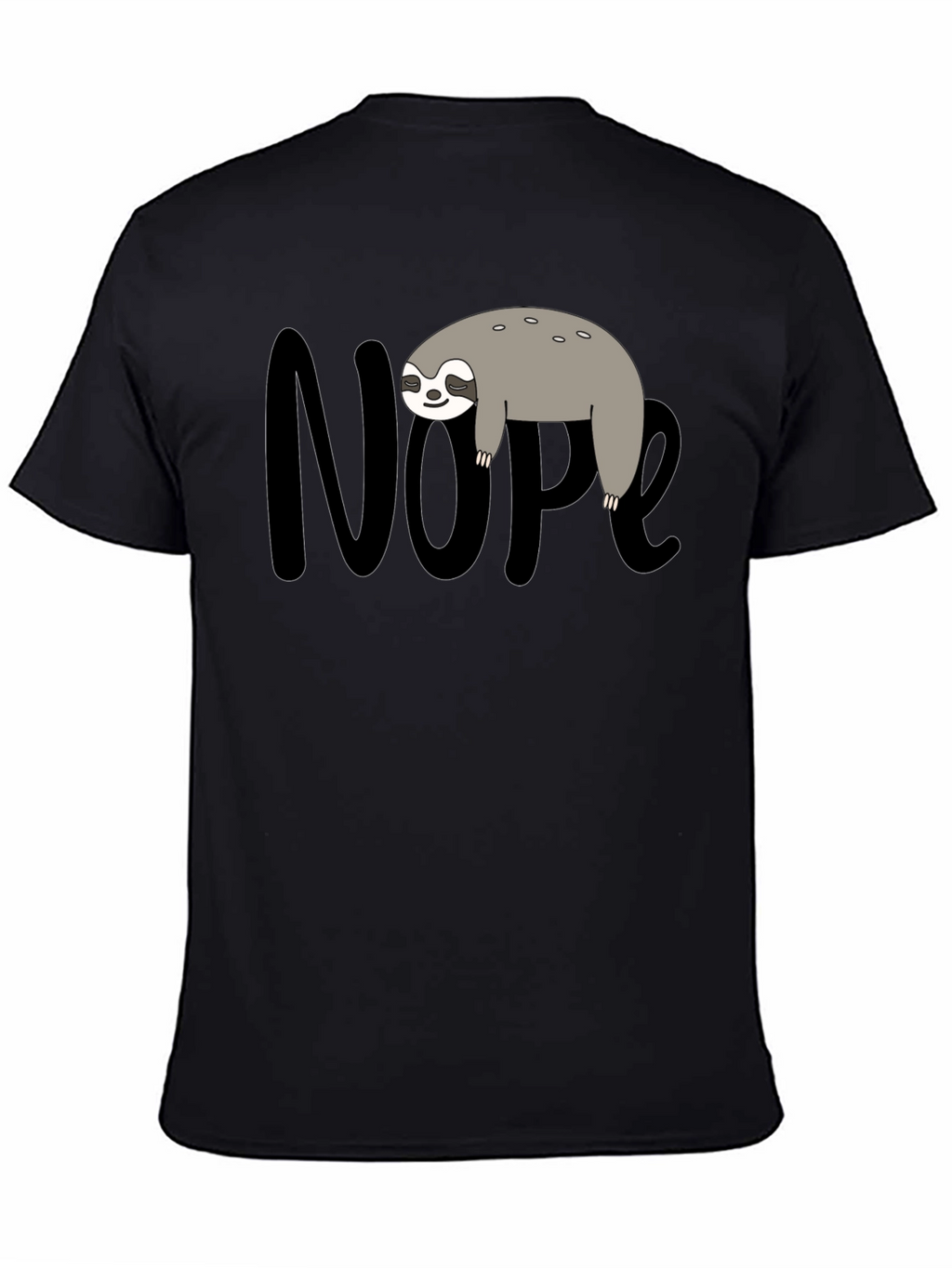 Nope Sloth Graphic Tee - Lazy Day Comfort