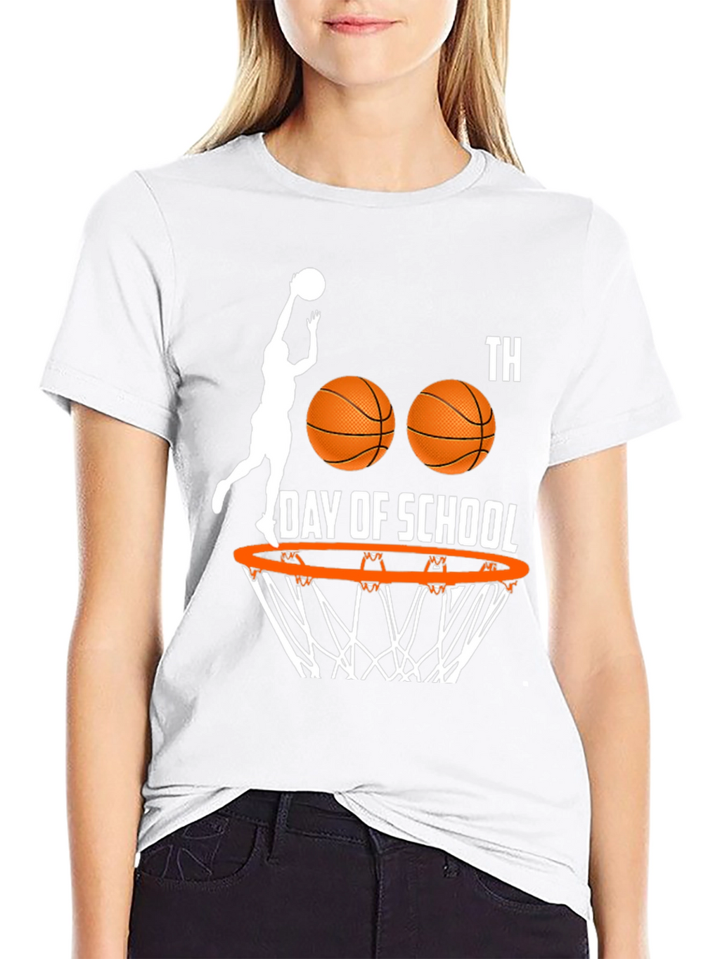 100th Day of School Basketball T-Shirt