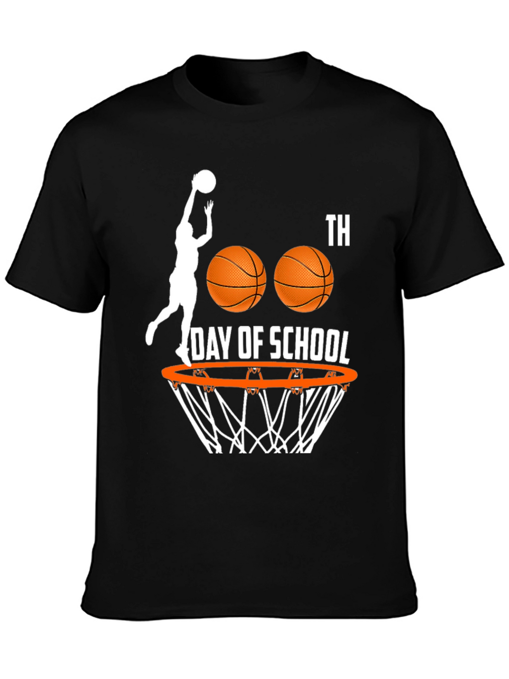 100th Day of School Basketball T-Shirt