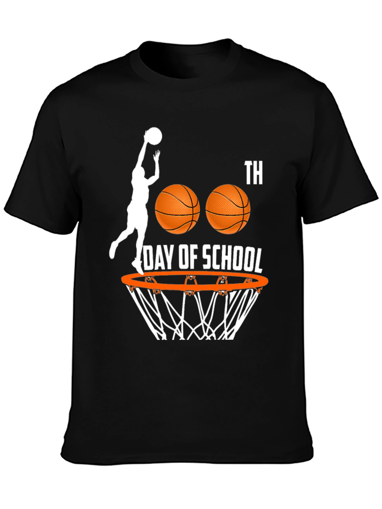 100th Day of School Basketball T-Shirt