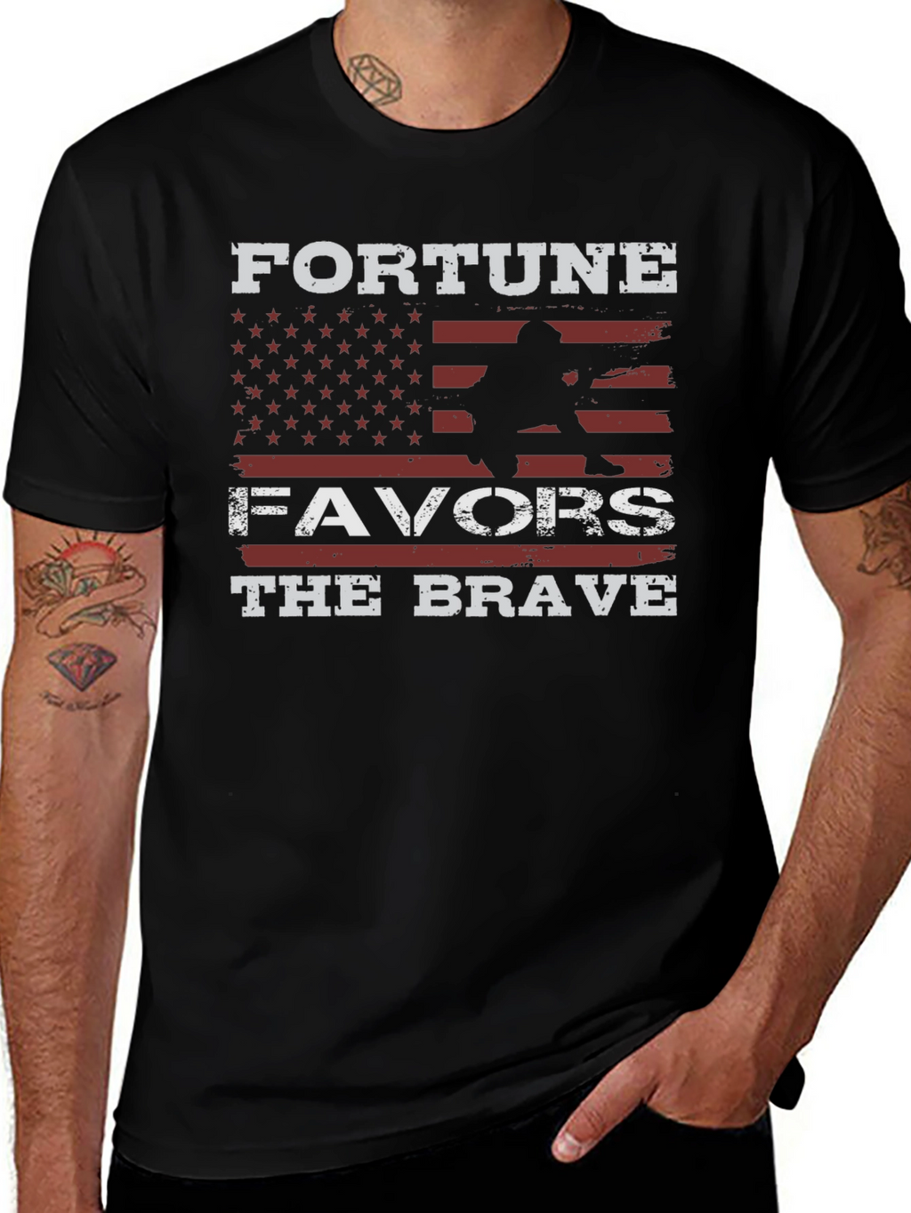 Fortune Favors The Brave Graphic Tee