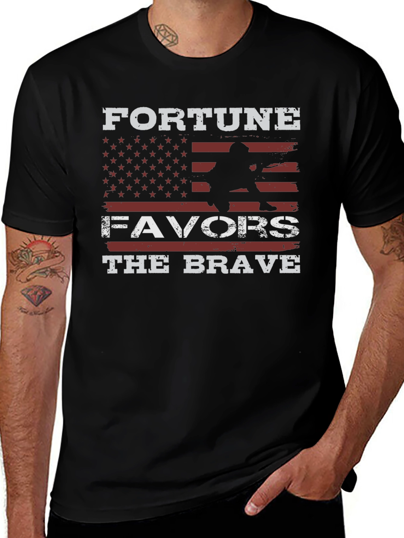 Fortune Favors The Brave Graphic Tee