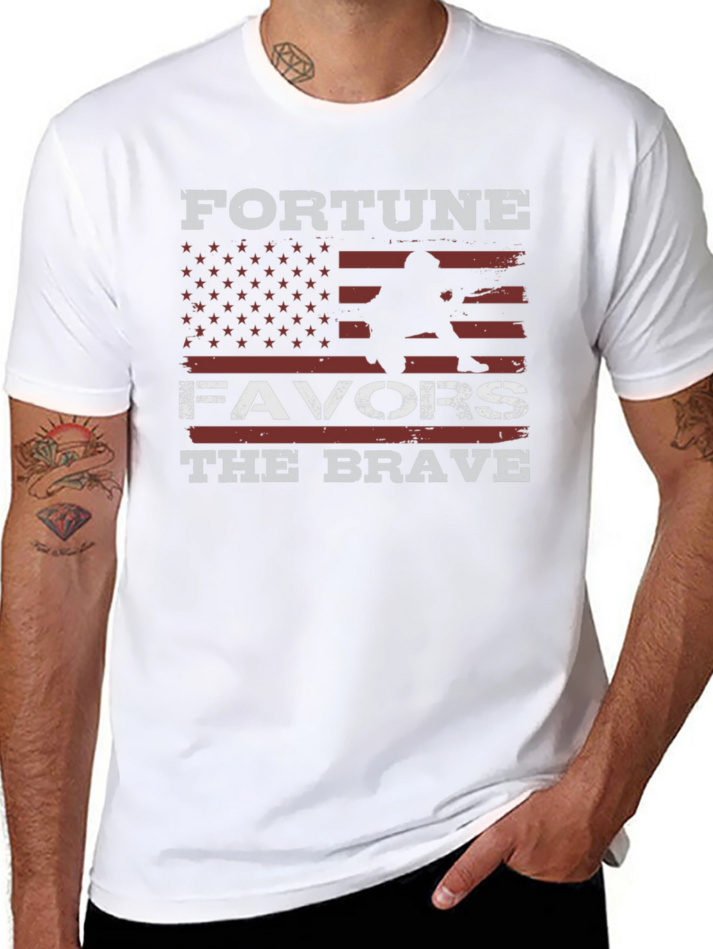 Fortune Favors The Brave Graphic Tee