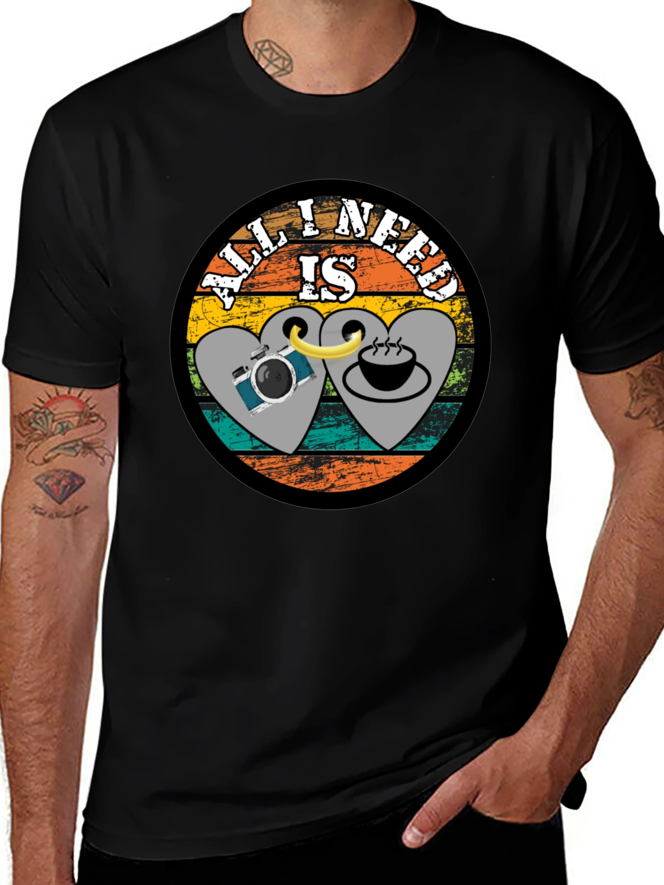 All I Need Is Coffee & Camera T-Shirt