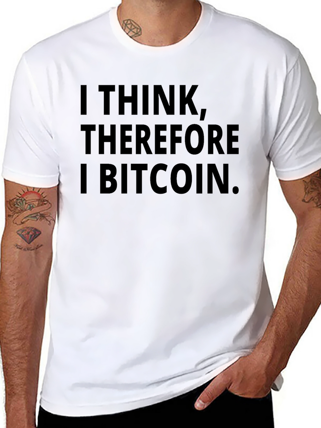 I Think Therefore I Bitcoin T-Shirt