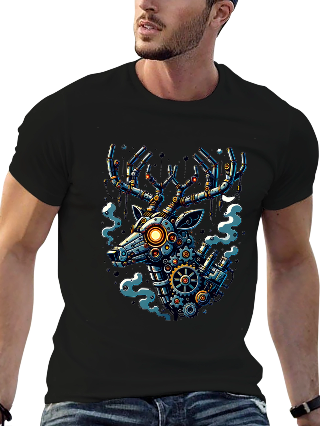 Steampunk Mechanical Deer T-Shirt