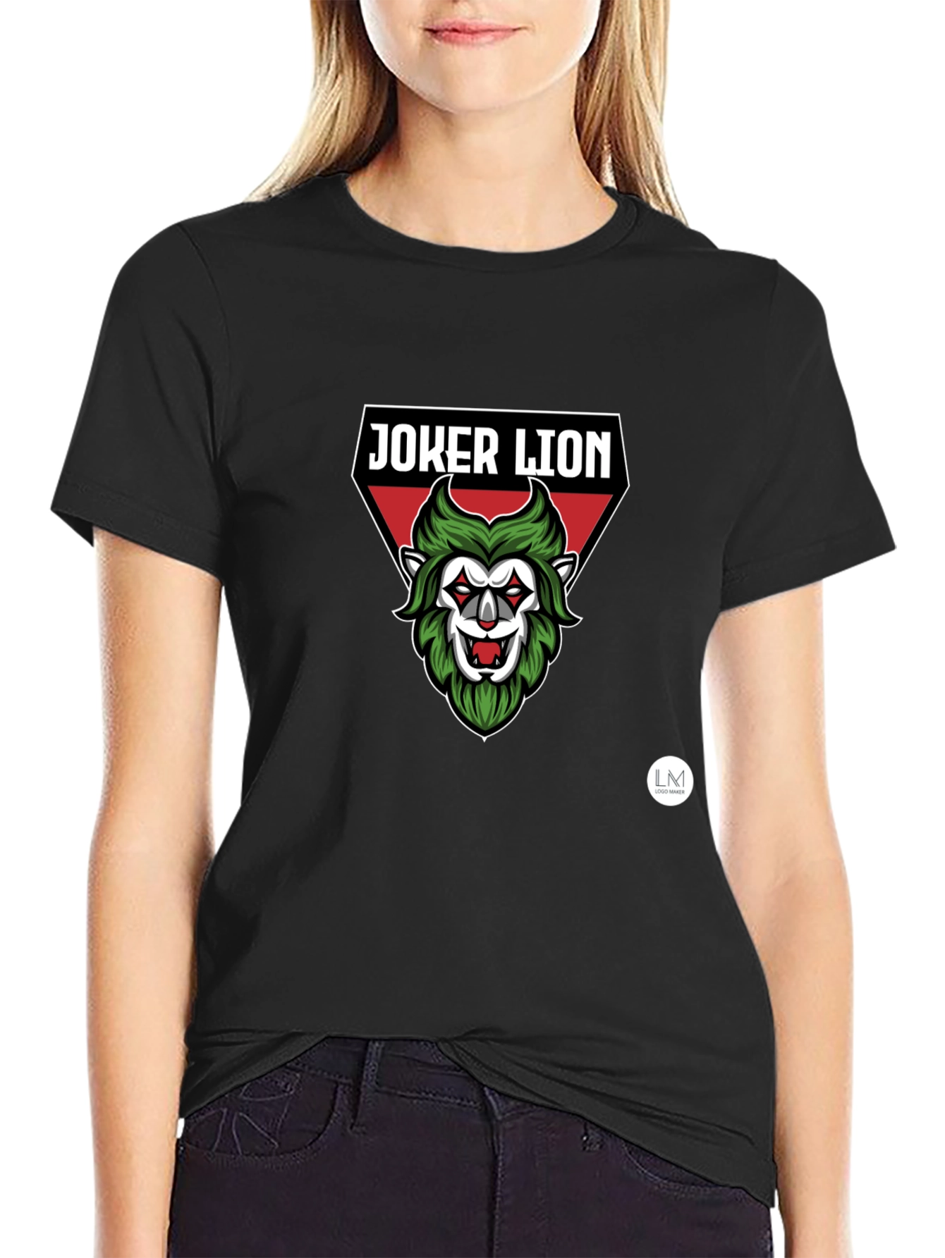 Joker Lion Graphic Tee - Cool Unique Design