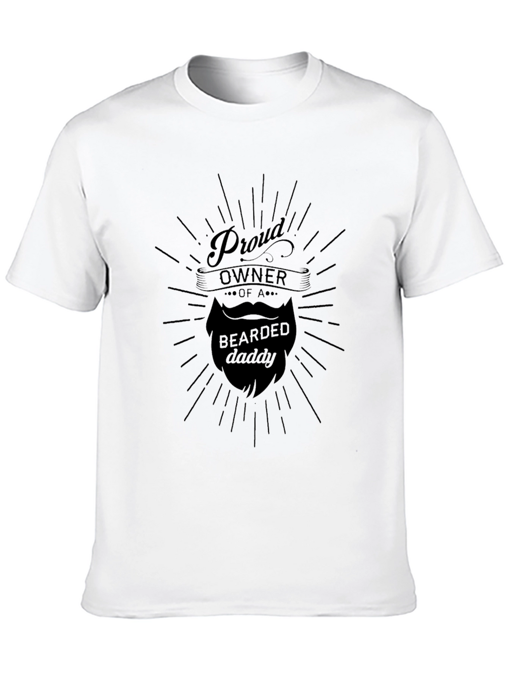 Proud Bearded Daddy Black T-Shirt