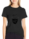 Proud Bearded Daddy Black T-Shirt