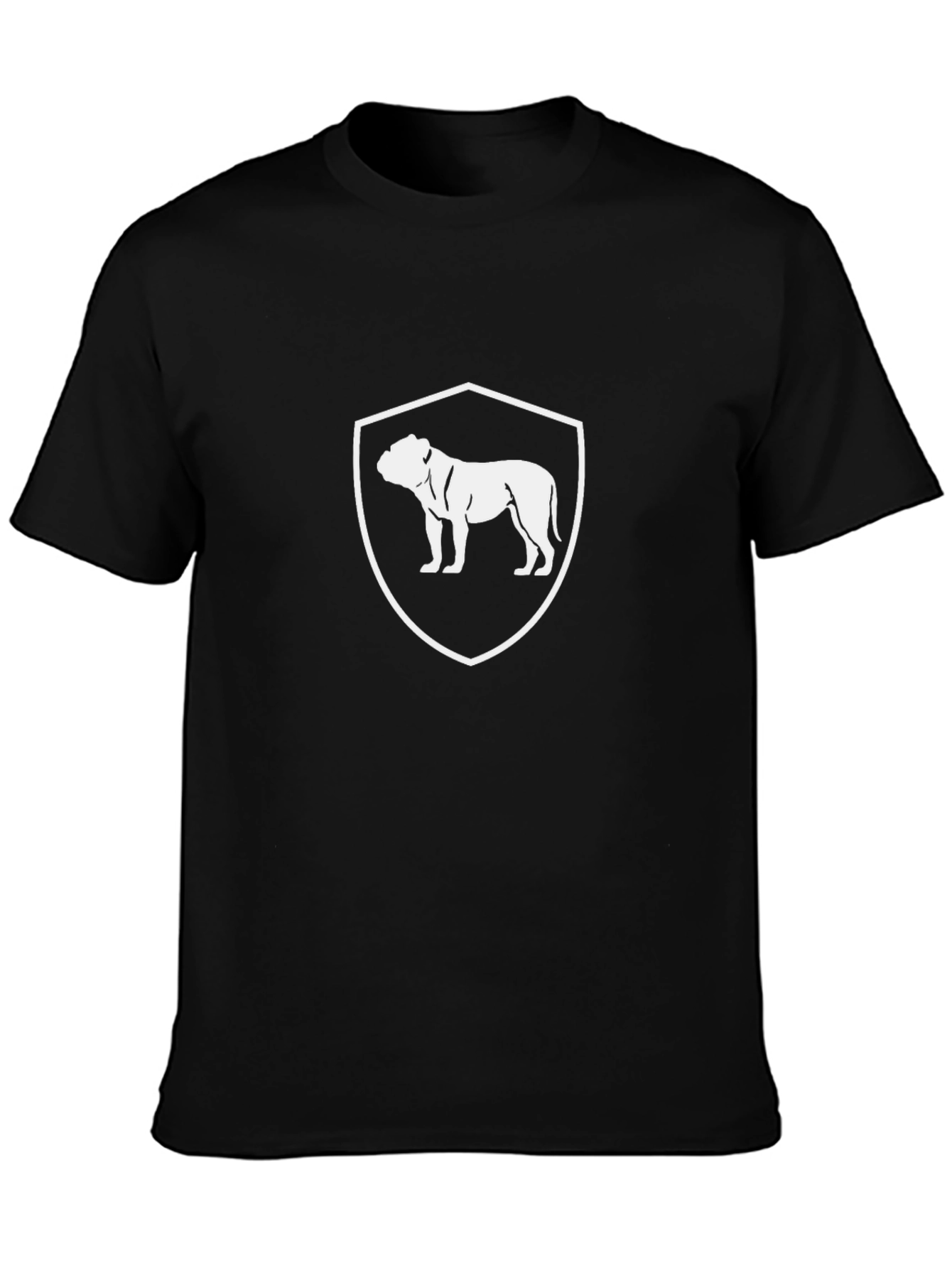 Bulldog Crest Graphic T-Shirt - Black