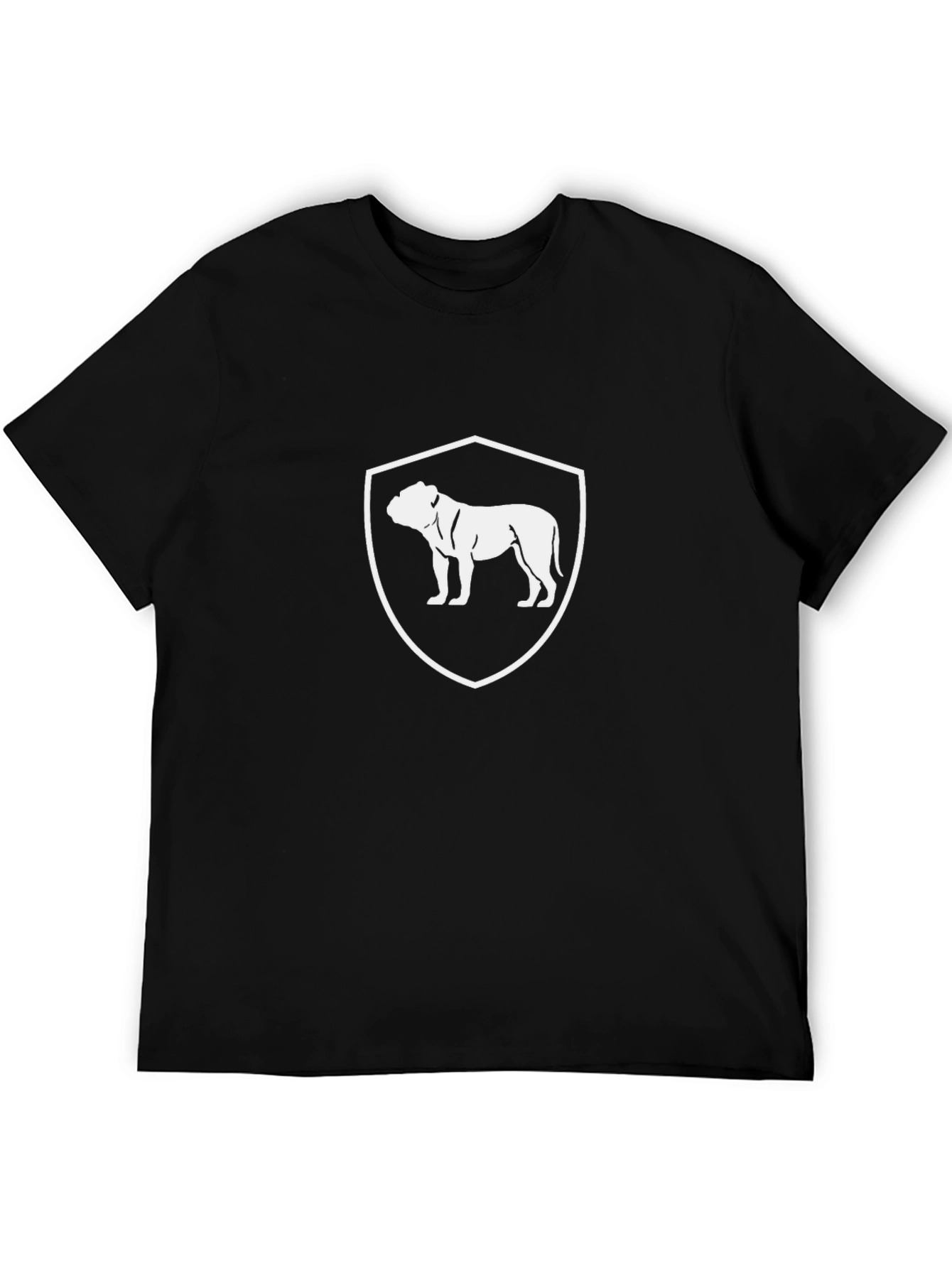 Bulldog Crest Graphic T-Shirt - Black