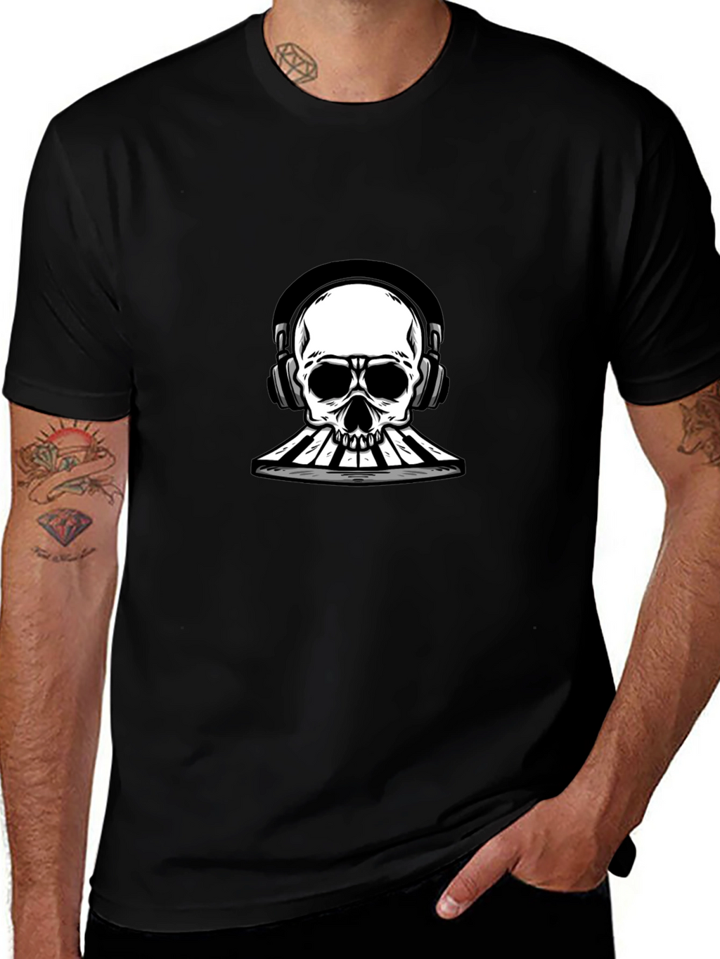 Skull DJ Graphic Tee