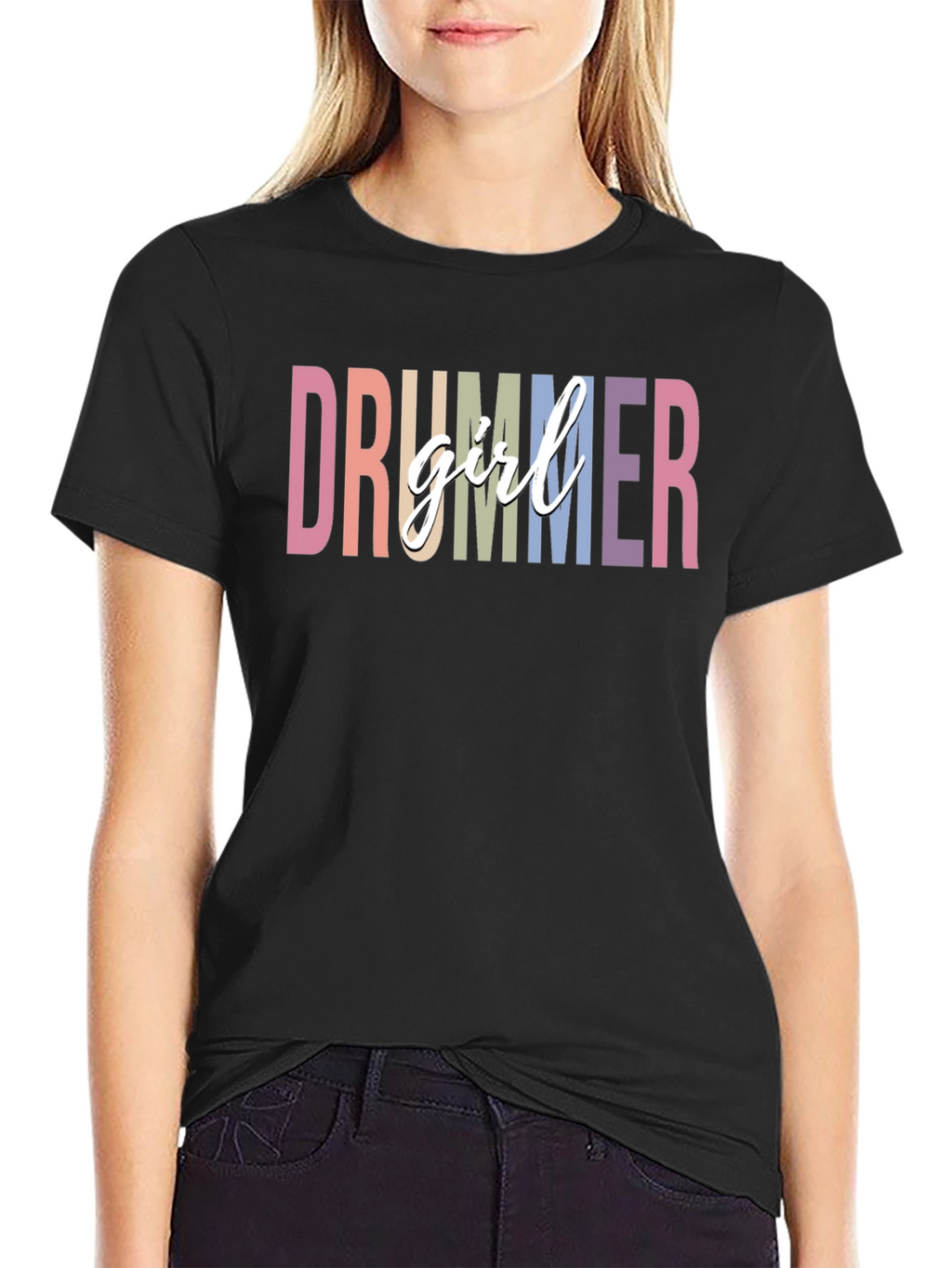 Drummer Girl T-Shirt - Music Lover Tee