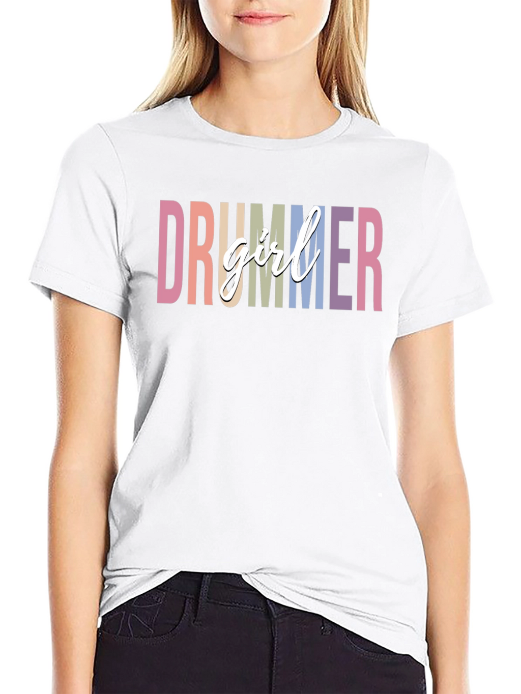 Drummer Girl T-Shirt - Music Lover Tee