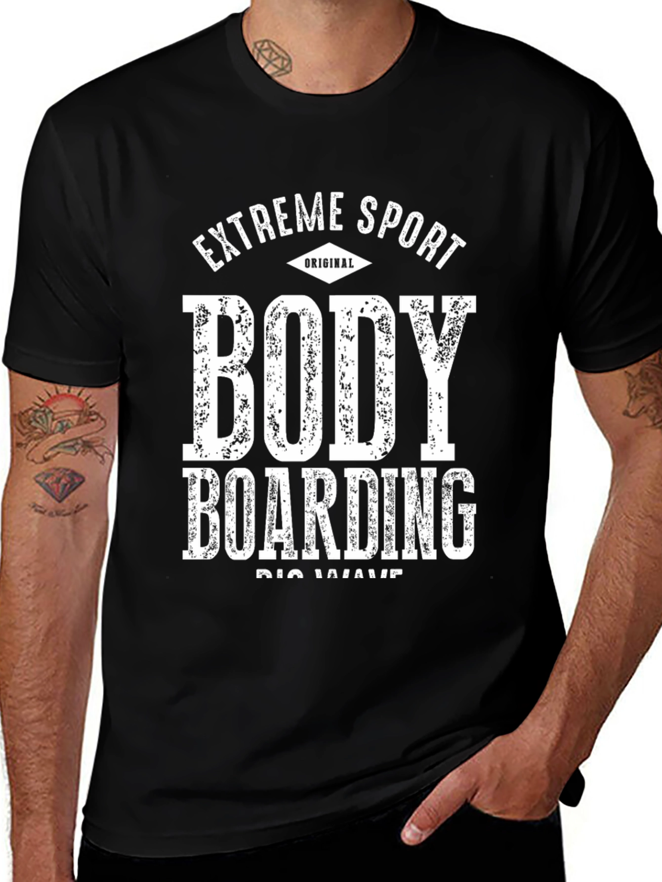 Extreme Sport Body Boarding Graphic Tee