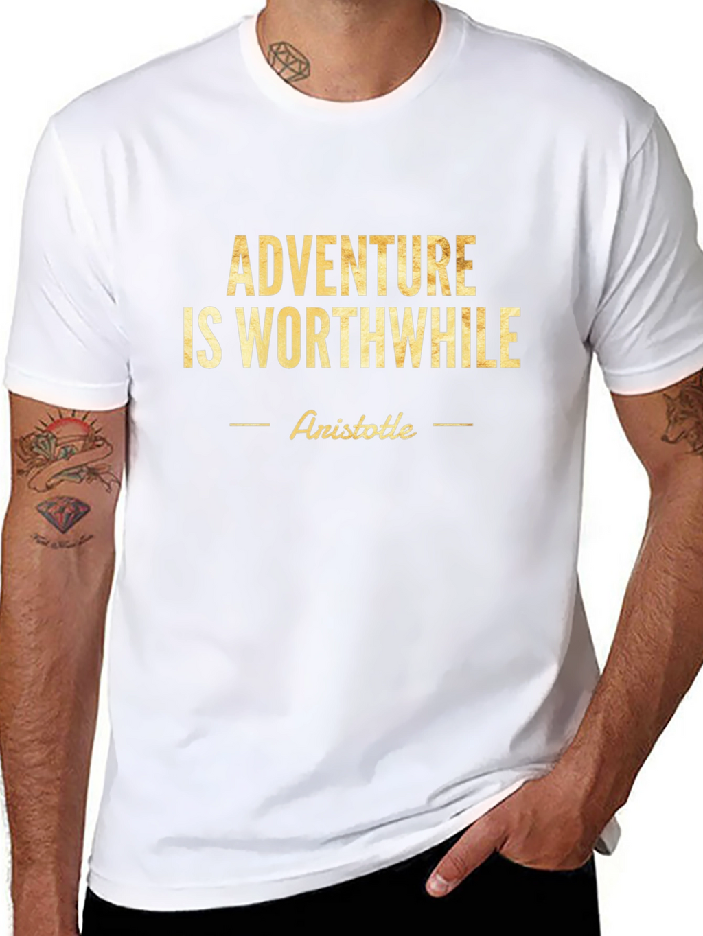 Adventure is Worthwhile T-Shirt - Aristotile