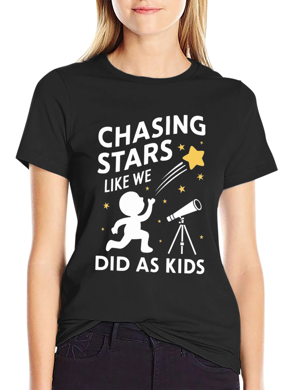 Chasing Stars Graphic T-Shirt - Astronomy Lover Gift