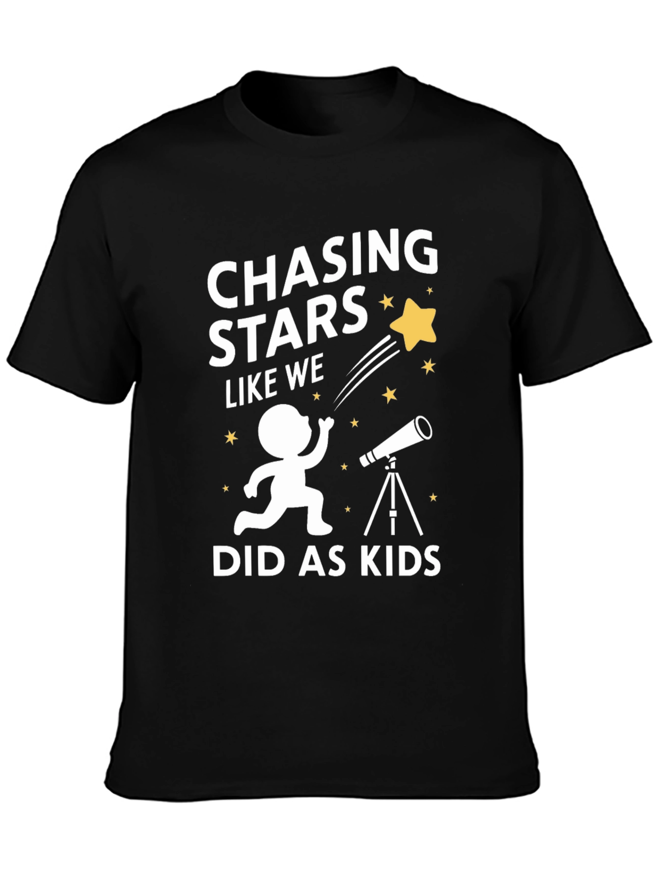 Chasing Stars Graphic T-Shirt - Astronomy Lover Gift