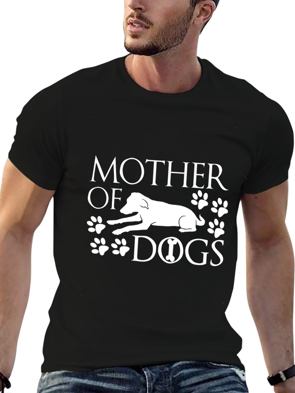 Mother of Dogs Black Graphic Tee
