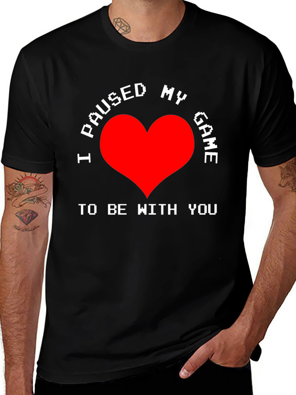 I Paused My Game T-Shirt - Gamer Love Tee