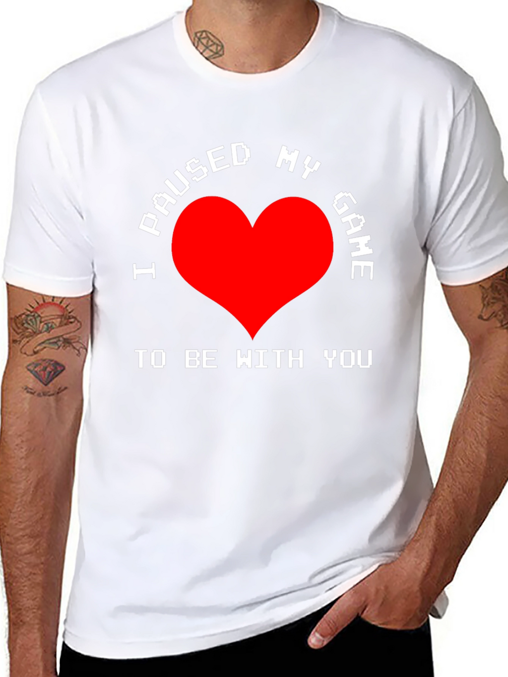 I Paused My Game T-Shirt - Gamer Love Tee