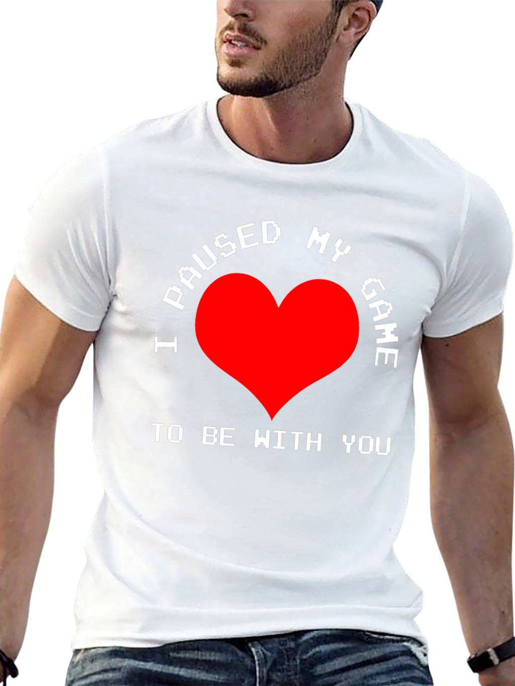 I Paused My Game T-Shirt - Gamer Love Tee
